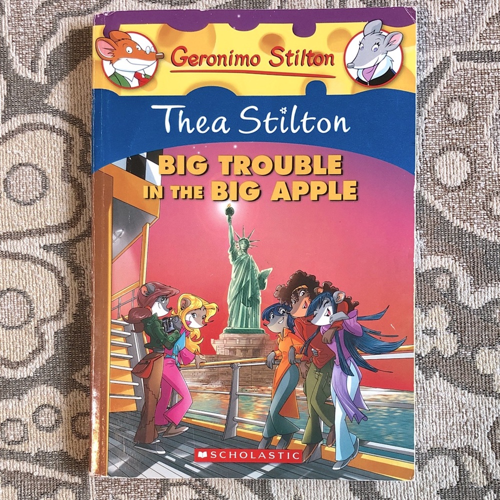 4/$20 Geronimo Stilton Thea Stilton Big Trouble in the Big Apple. Softcover Book